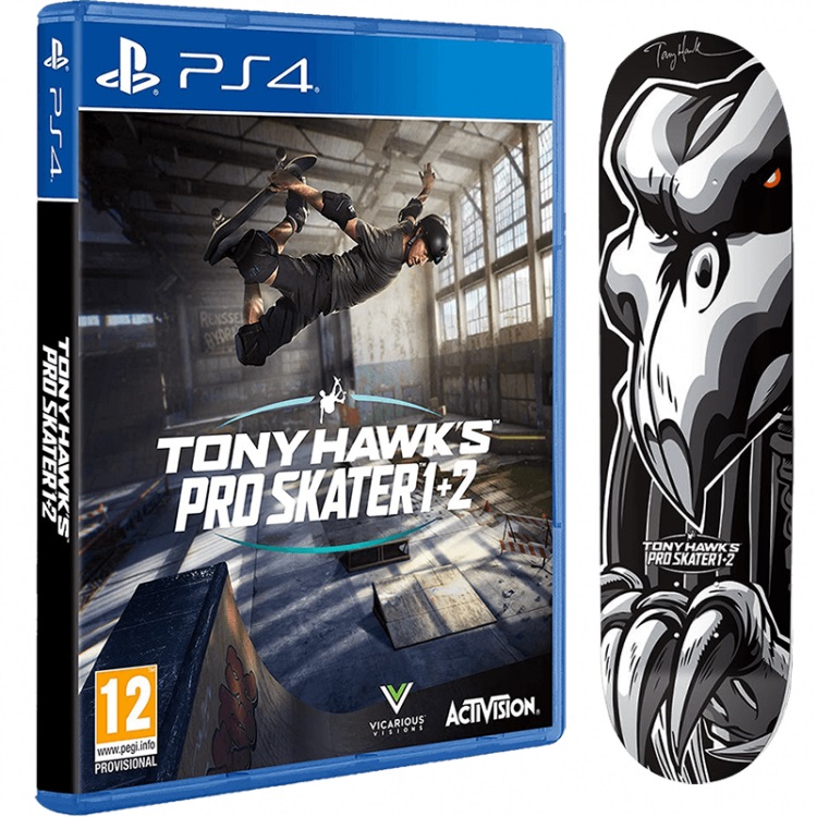 Игра Tony Hawk's Pro Skater 1+2 Collector's Edition (PS4, полностью на иностранном языке)