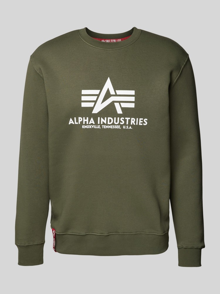 Свитшот мужской Alpha Industries 178302 M зеленый