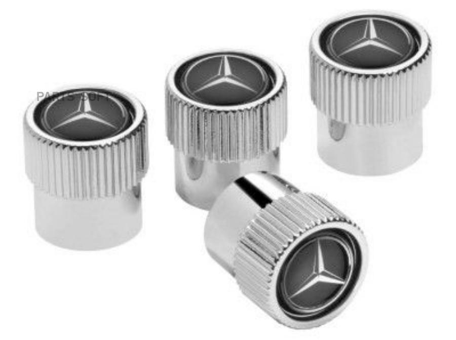 Колпачки для ниппелей Mercedes-Benz Dust Caps Black, артикул B66472002