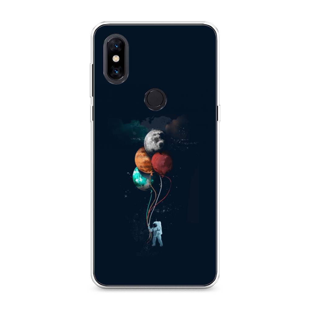 

Чехол на Xiaomi Mi Mix 3 "Космонавт с шариками", Разноцветный, 34950-4