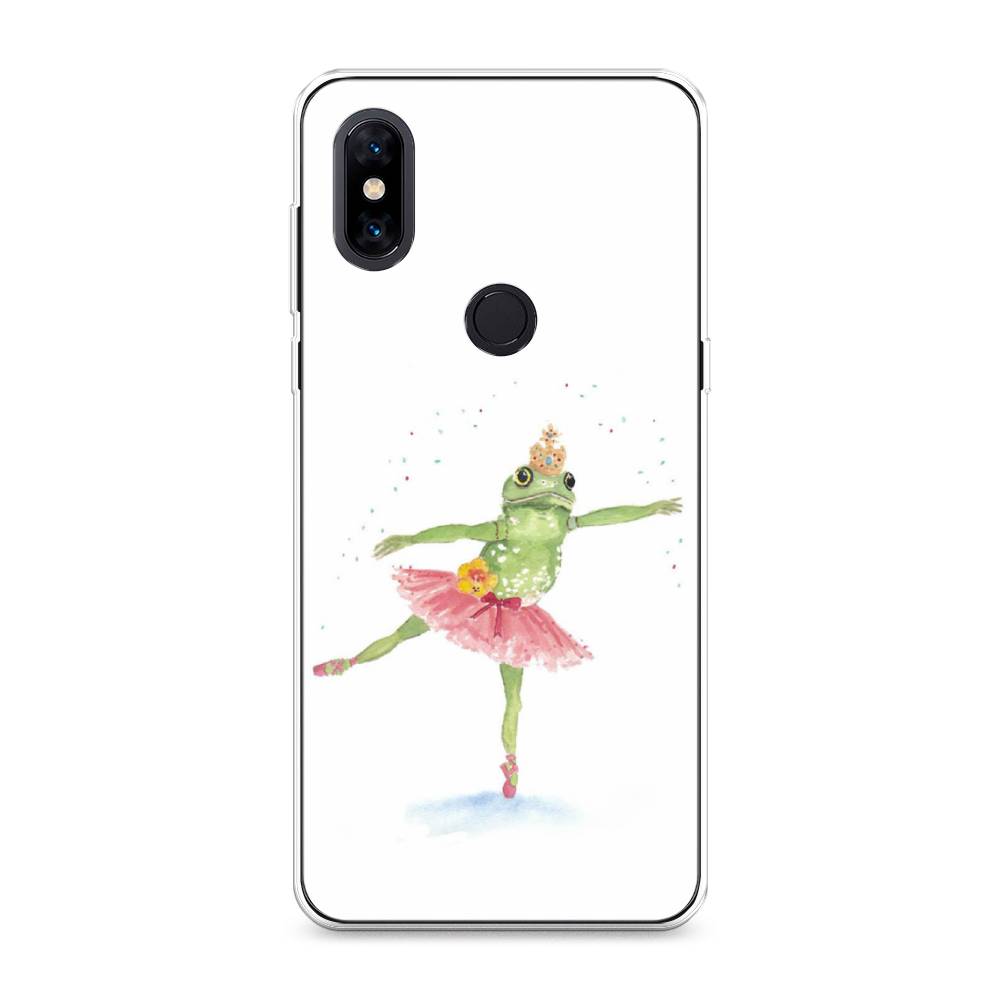 

Чехол на Xiaomi Mi Mix 3 "Лягушка-балерина", Зеленый, 34950-4
