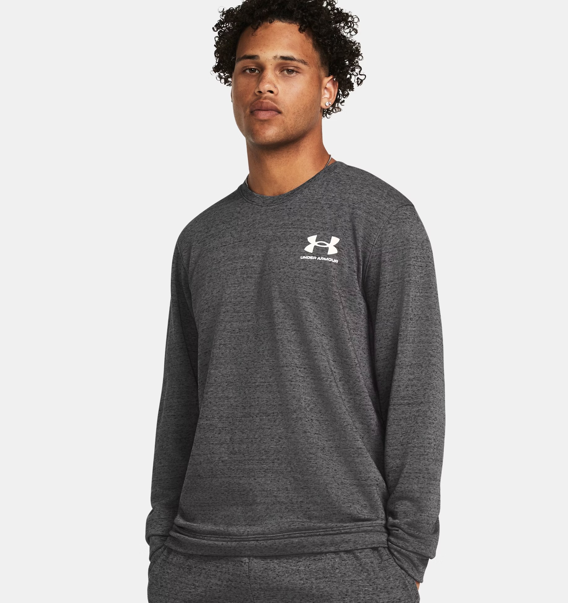 

Лонгслив мужской Under Armour 1370404-025 серый XS, 1370404