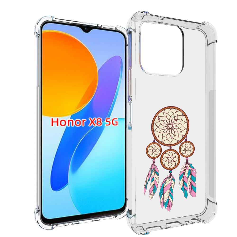 

Чехол MyPads ловец снов бежевый для Honor X8 5G, Прозрачный, Tocco