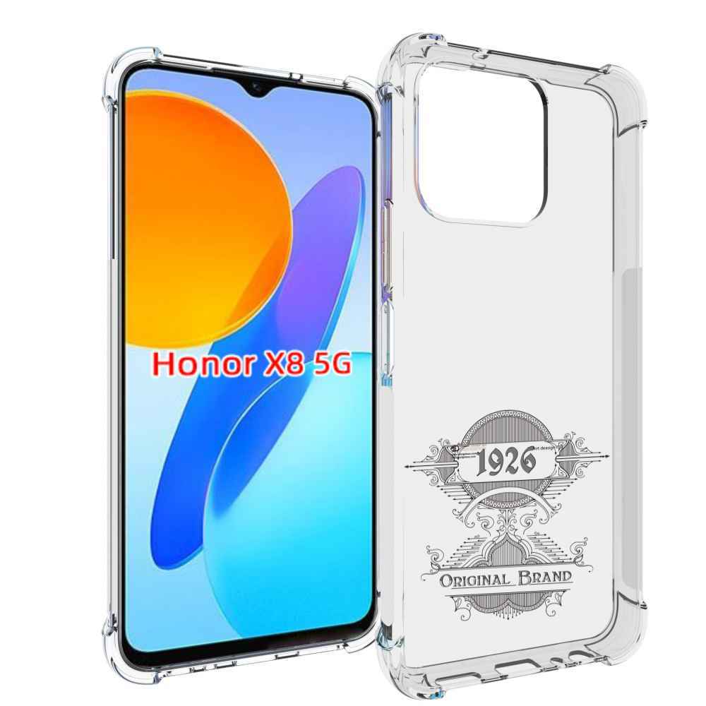 

Чехол MyPads логотип черно белый для Honor X8 5G, Прозрачный, Tocco