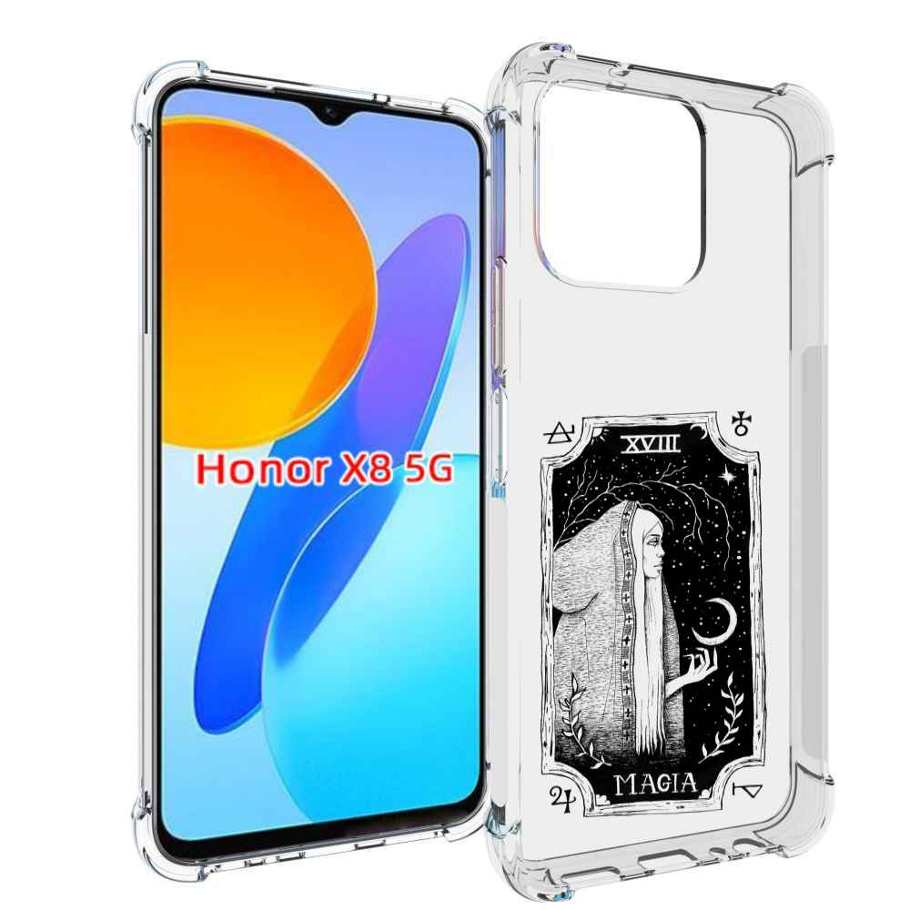 

Чехол MyPads лунная магия для Honor X8 5G, Прозрачный, Tocco