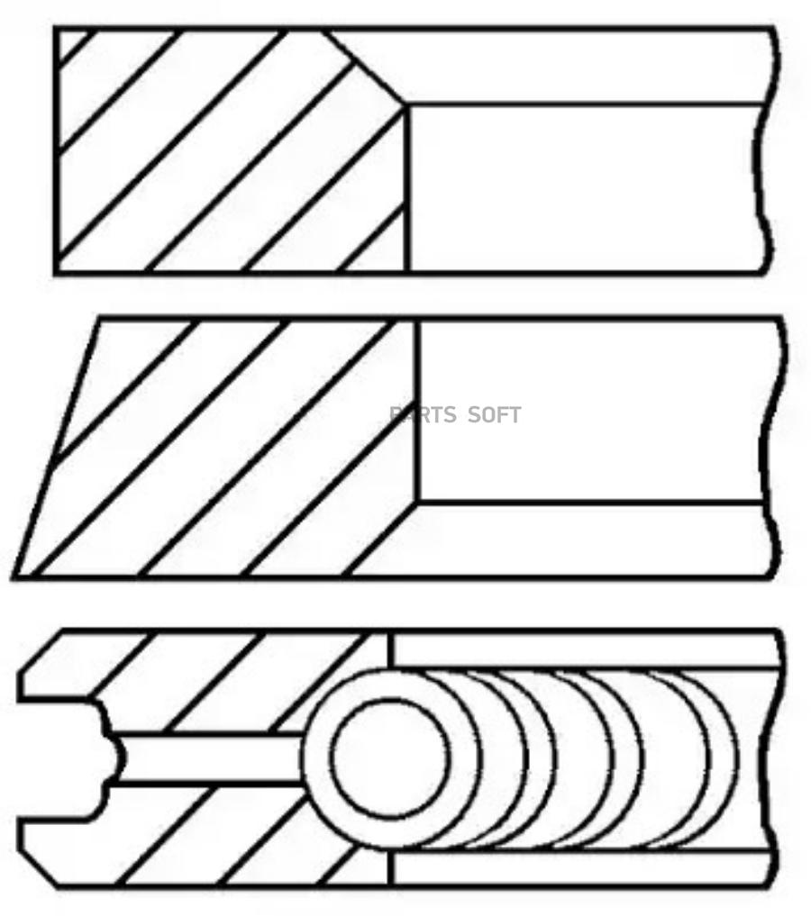 

08-432400-00_кольца поршневые! к-кт STD Land Rover Discovery 2.7D 276DT 04->