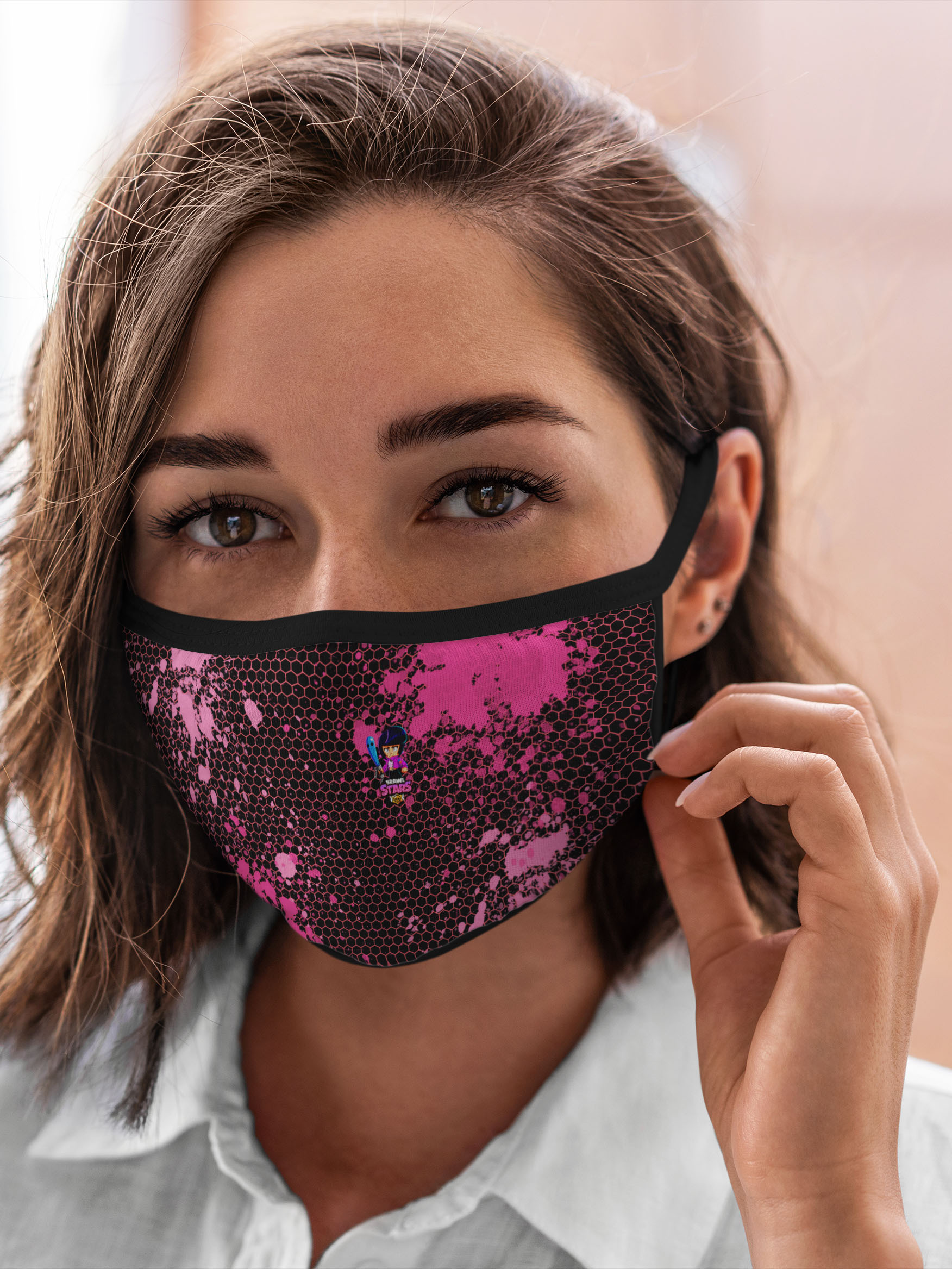 

Многоразовая маска унисекс Burnettie Brawl Stars Bibi, Разноцветный, Brawl Stars Bibi