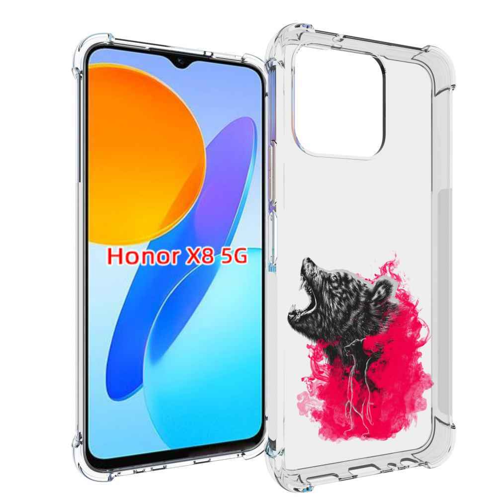 

Чехол MyPads медведь в дымке для Honor X8 5G, Прозрачный, Tocco