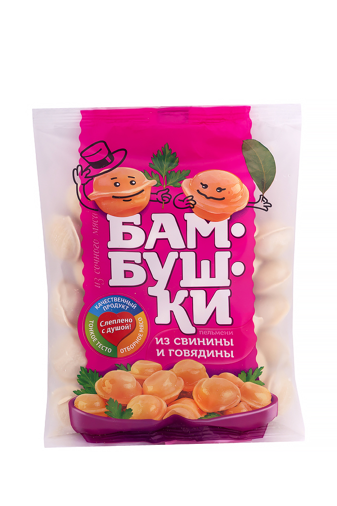 

Пельмени Бамбушки большие свино-говяжьи 430 г