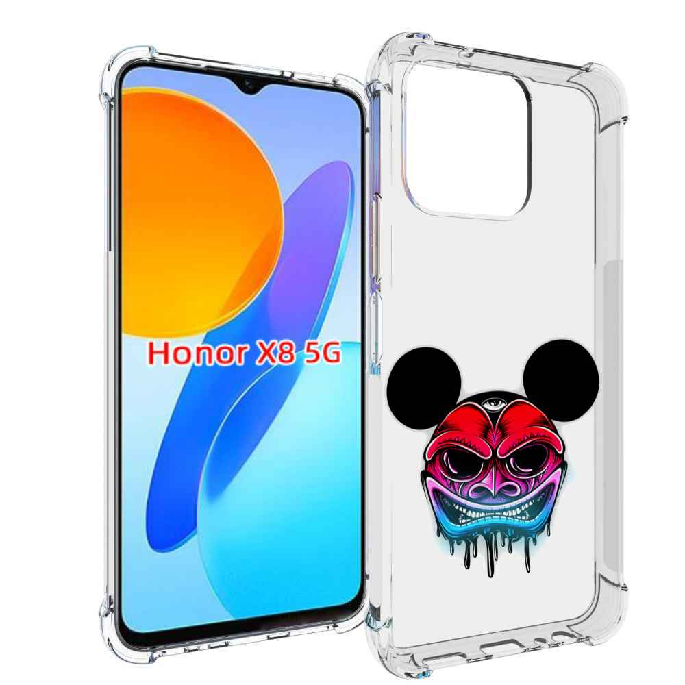 

Чехол MyPads микки в маске для Honor X8 5G, Прозрачный, Tocco