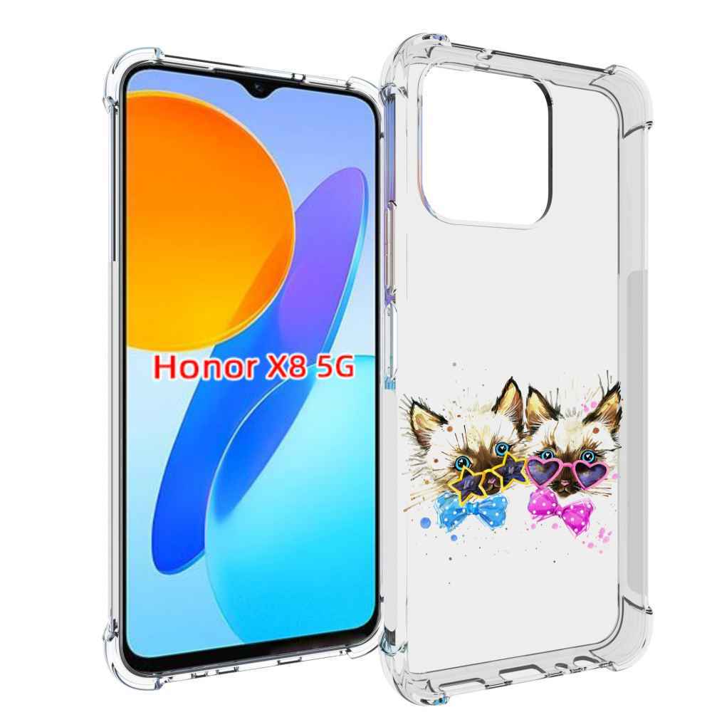 

Чехол MyPads милые котята для Honor X8 5G, Прозрачный, Tocco