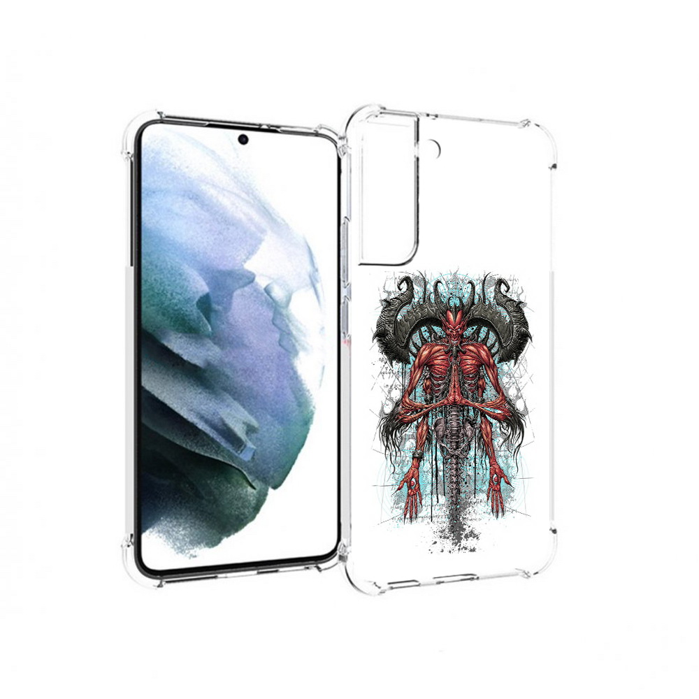 

Чехол MyPads Tocco для Samsung Galaxy S22 Plus дьявол (PT226933.535.340), Прозрачный, Tocco