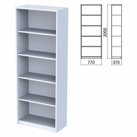 Шкаф стеллаж Арго 770х370х2000 мм 4 полки серый 17043₽