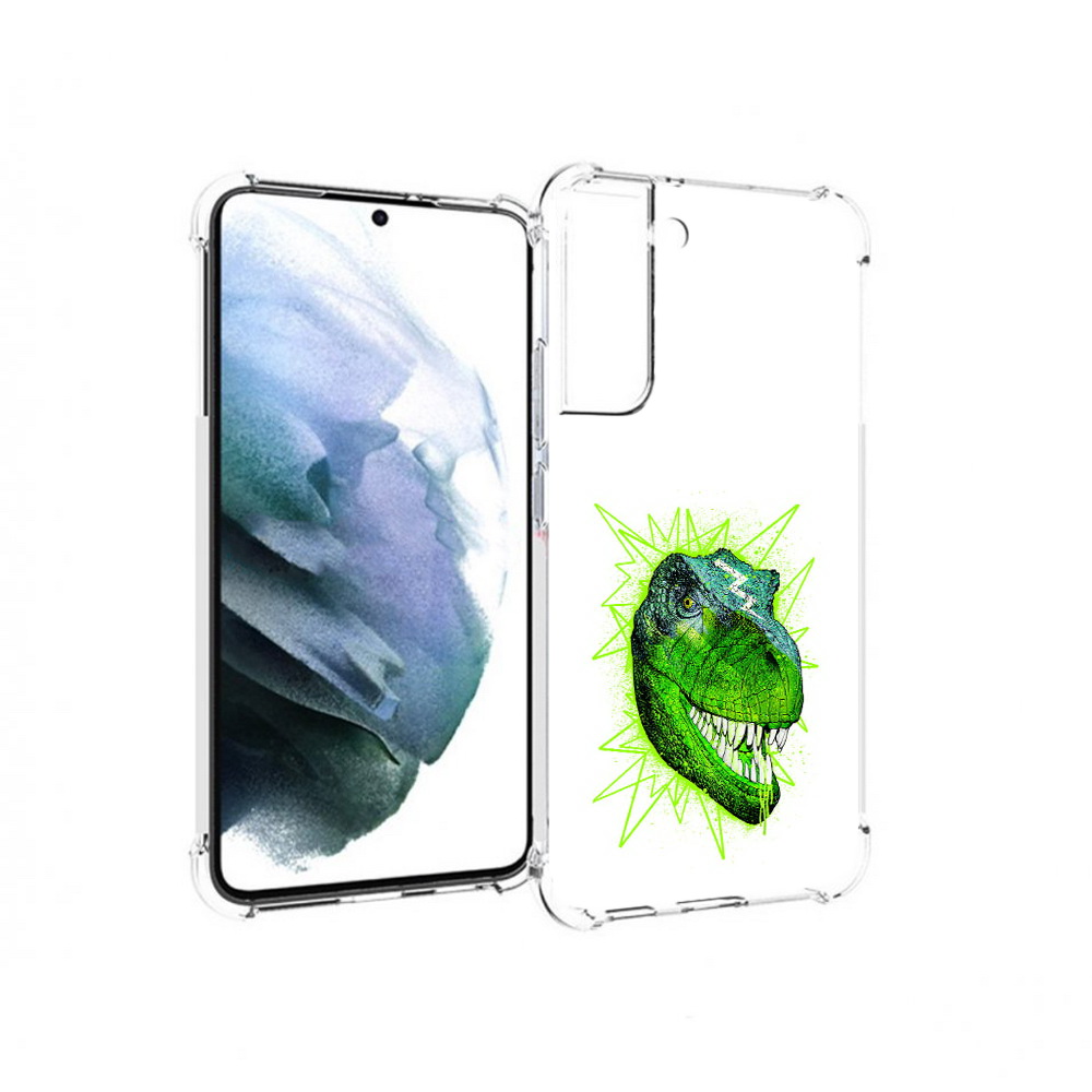 

Чехол MyPads Tocco для Samsung Galaxy S22 Plus зеленый динозавр (PT226933.535.358), Прозрачный, Tocco