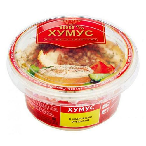 

Хумус Хумус 100 % с кедровыми орешками 200 г