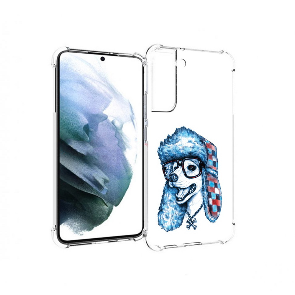 

Чехол MyPads Tocco для Samsung Galaxy S22 Plus зимний пес (PT226933.535.362), Прозрачный, Tocco