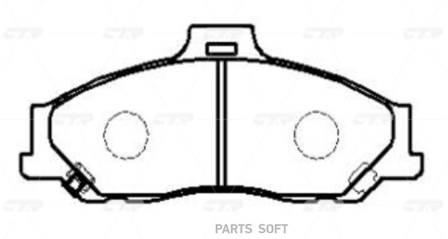 

Тормозные колодки Ctr gk0708