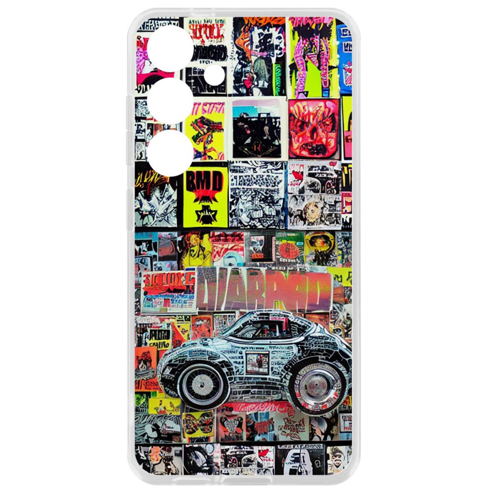 

Чехол-накладка Krutoff Clear Case Автопамфлет для Samsung Galaxy S24+, Прозрачный