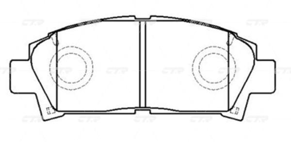 

Тормозные колодки Ctr gk1116