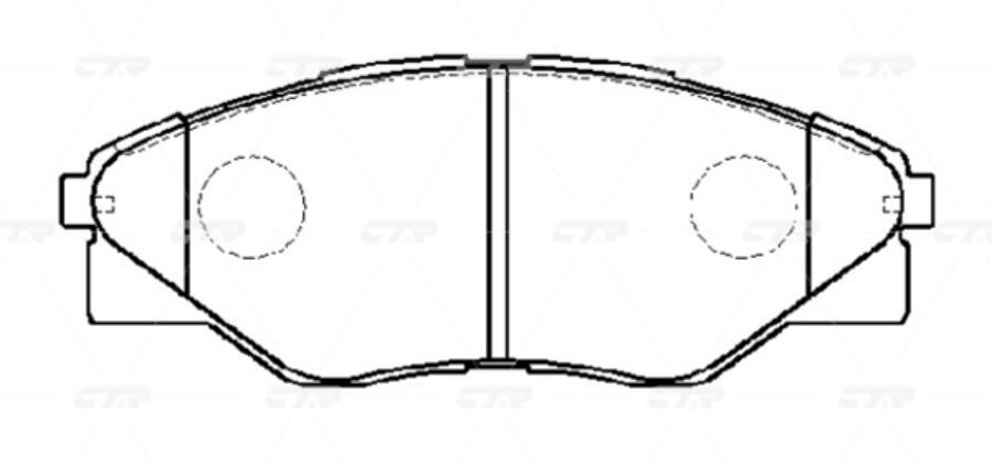 Тормозные колодки Ctr gk1194