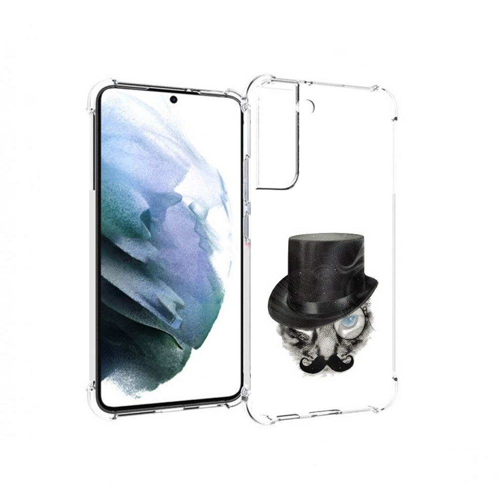 

Чехол MyPads Tocco для Samsung Galaxy S22 Plus интелегентный кот (PT226933.535.378), Прозрачный, Tocco