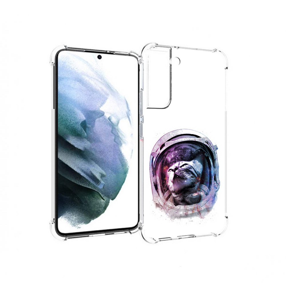 

Чехол MyPads Tocco для Samsung Galaxy S22 Plus кот в шлеме (PT226933.535.396), Прозрачный, Tocco