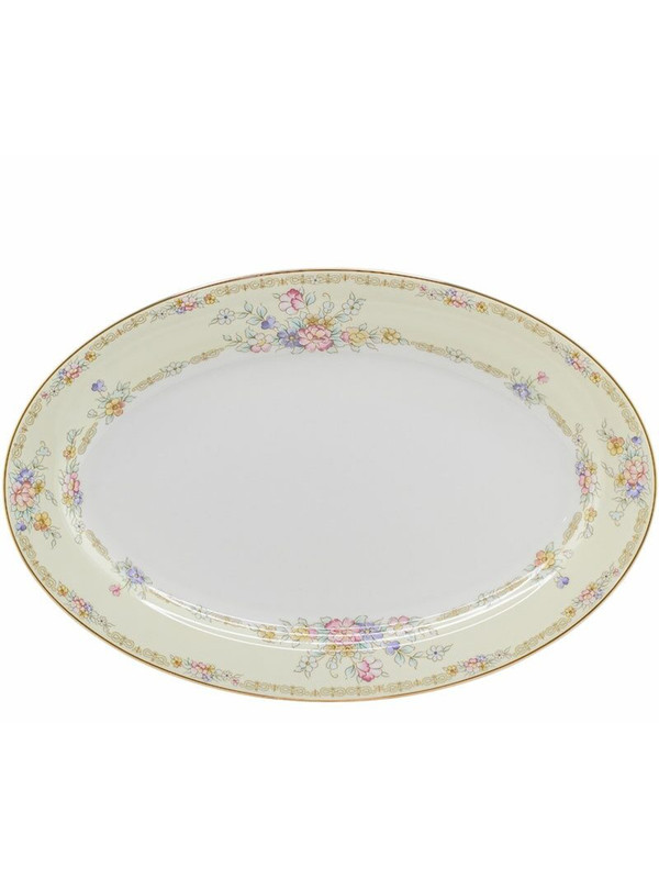 

Блюдо сервировочное овальное Fleur Lenardi 23 см 145-323, Белый, Овальное блюдо