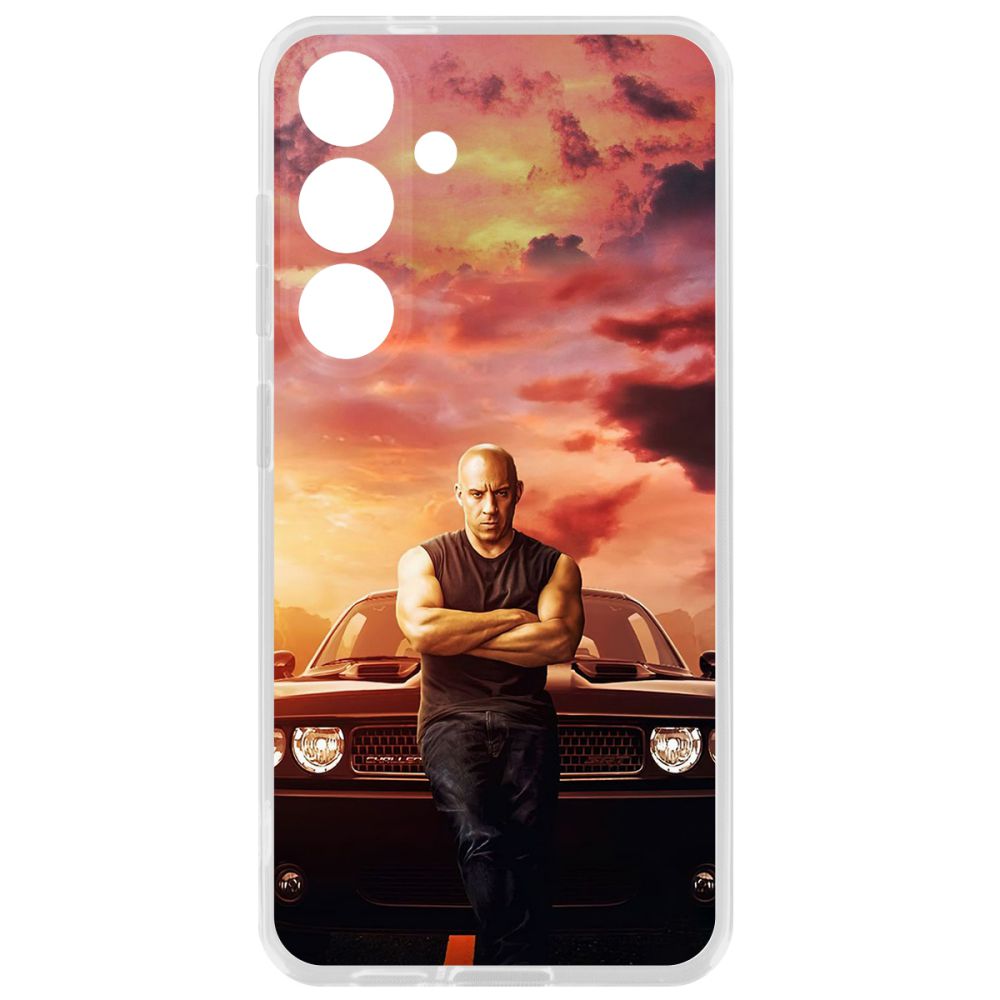 

Чехол-накладка Krutoff Clear Case Форсаж. Доминик Торетто для Samsung Galaxy S24+, Прозрачный