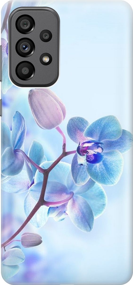 

Чехол на Samsung Galaxy A73 5G с принтом "Синий цветок на синем", Голубой;синий, 10561
