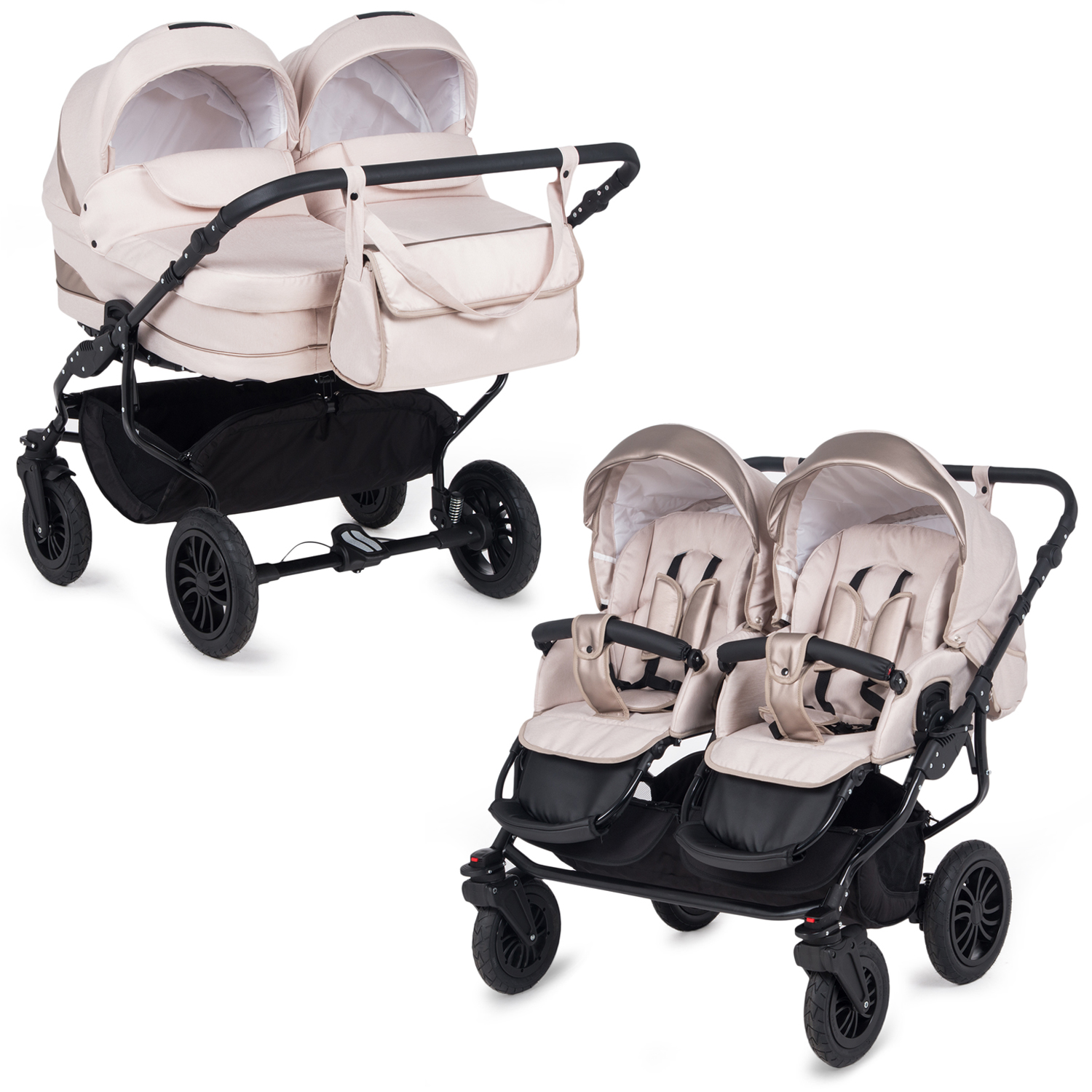 

Коляска 2 в 1 Glory Sofia Duo New, бежевый