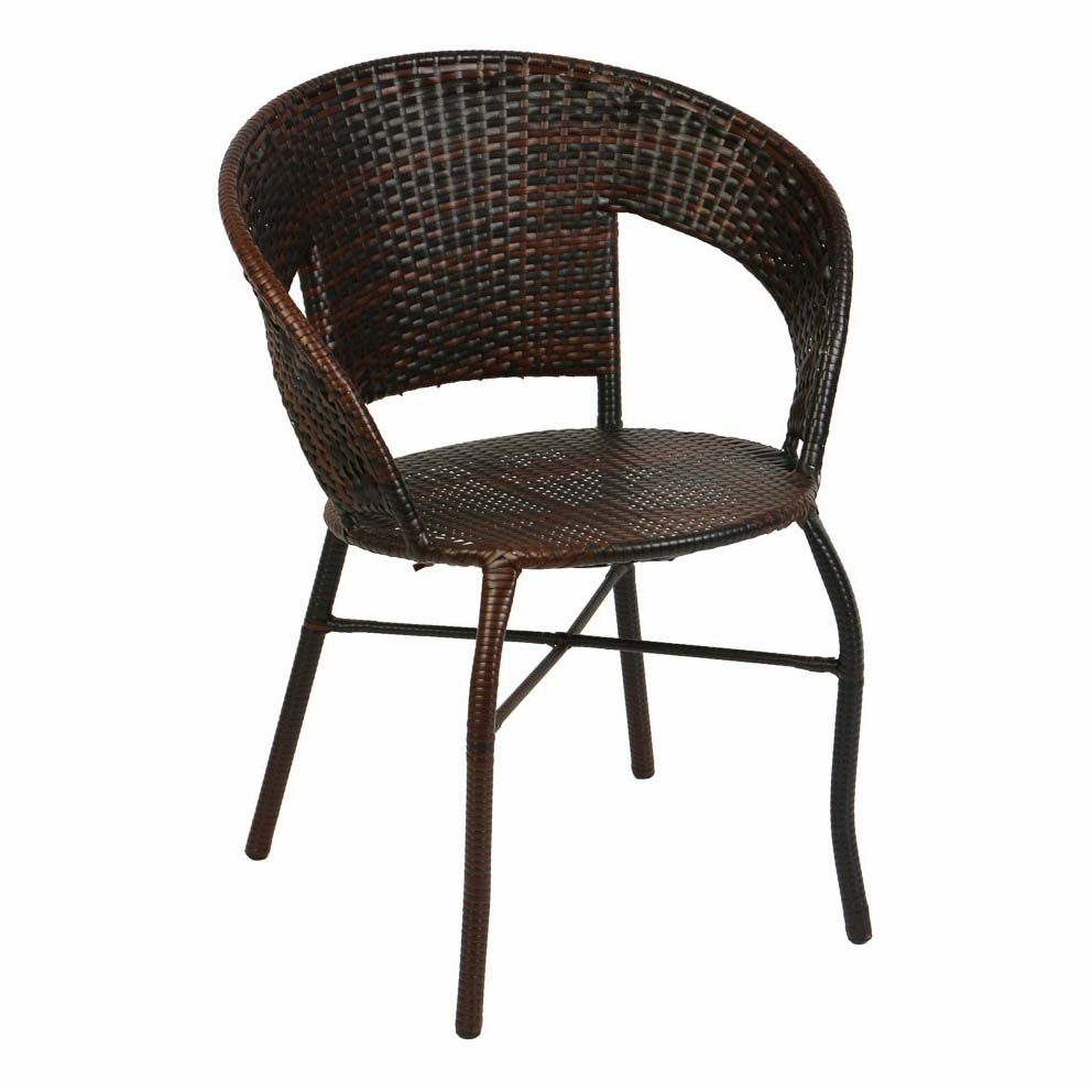 Кресло садовое Inbloom коричневое 58,5 х 44 х 76 см