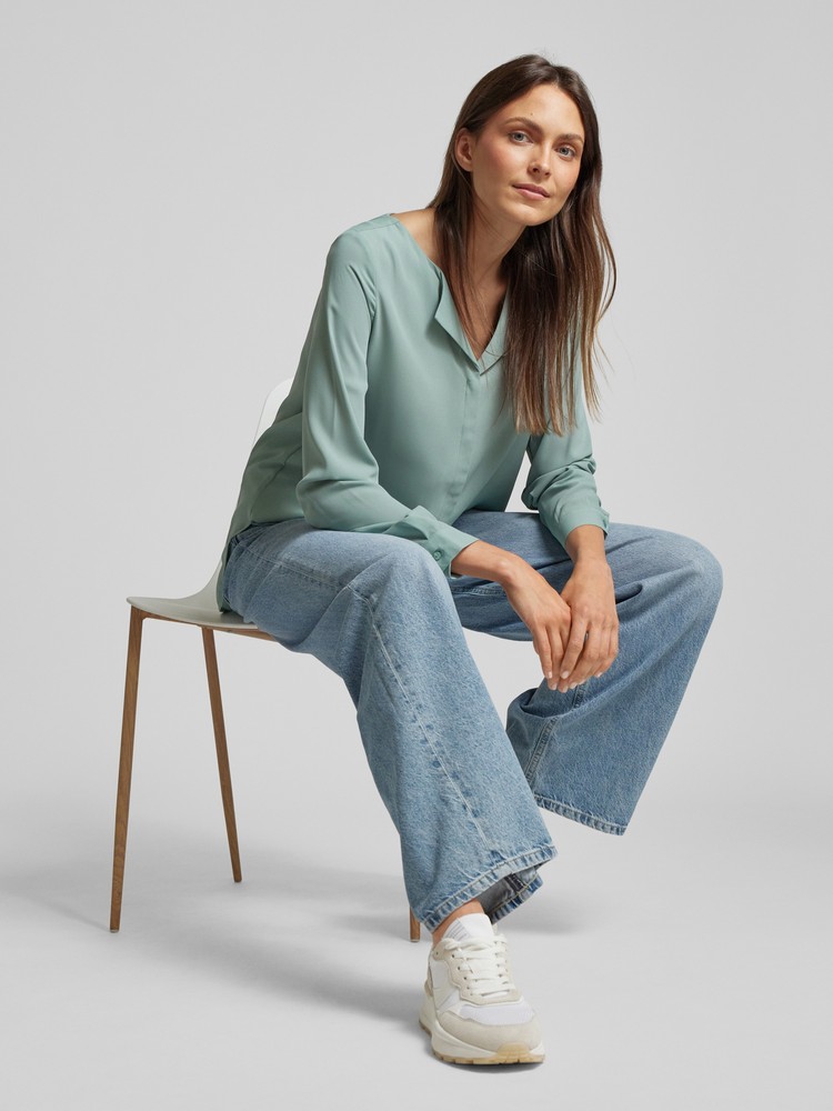 Блуза женская Vila 14044253 зеленая XXL 9381₽