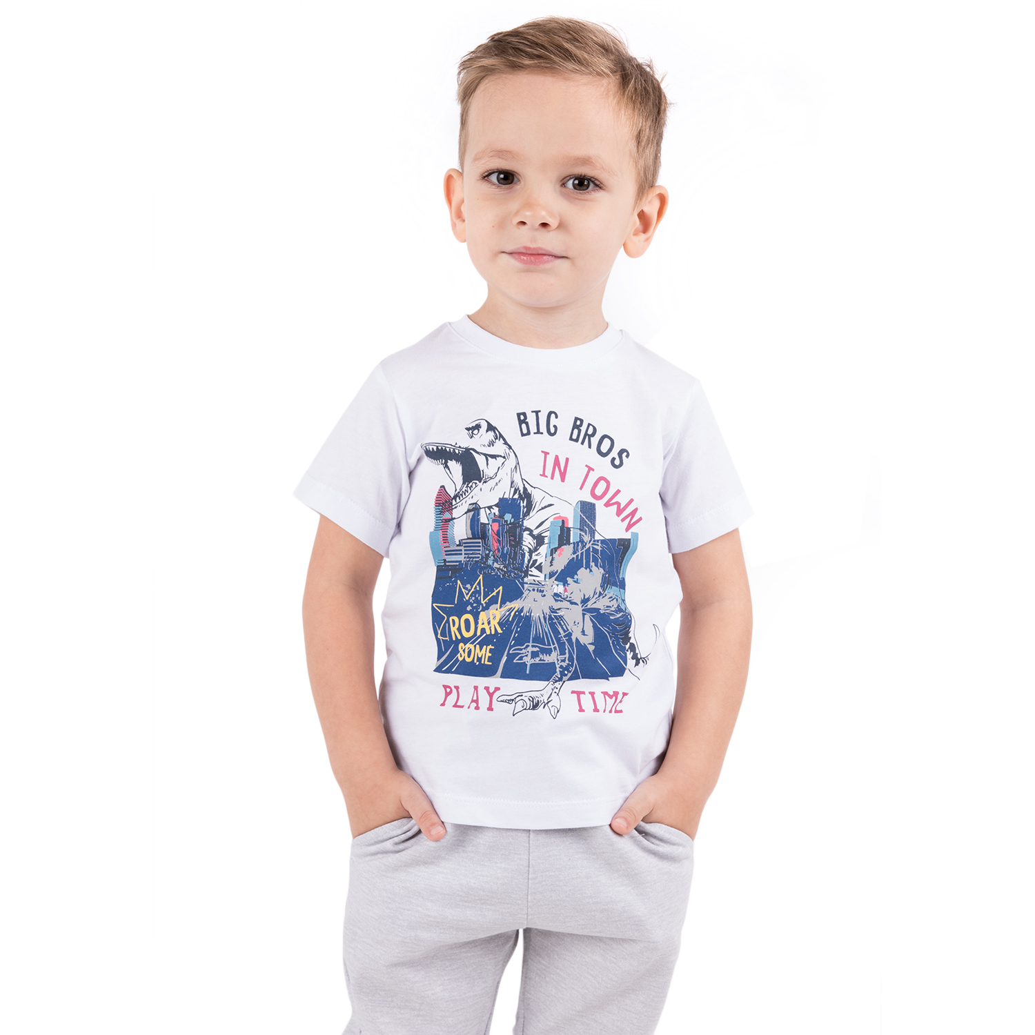 фото Футболка leader kids белый лкз2222151798ку16у р.98