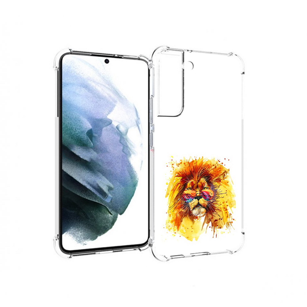 

Чехол MyPads Tocco для Samsung Galaxy S22 Plus лев в очках (PT226933.535.436), Прозрачный, Tocco