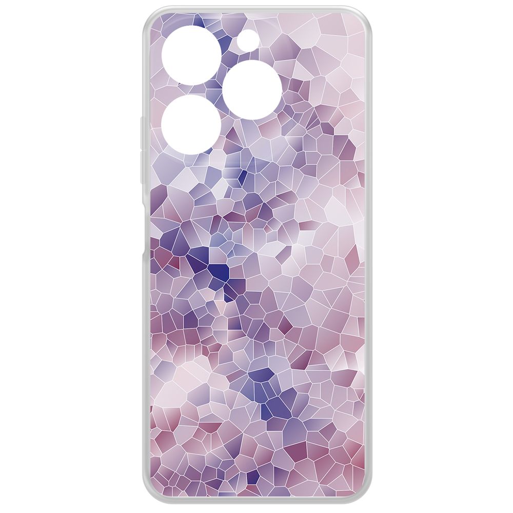 

Чехол-накладка Krutoff Clear Case Витраж 2 для ITEL A70, Прозрачный