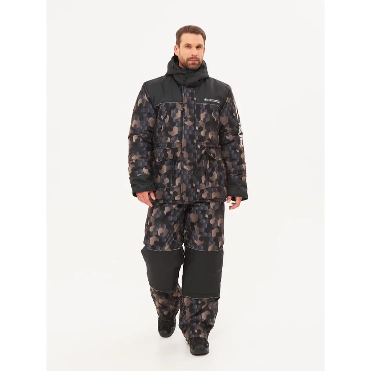 

Костюм зимний Huntsman Альтаир ткань Alova цвет КМФ 001 соты хаки 44-46, 170-176, Альтаир