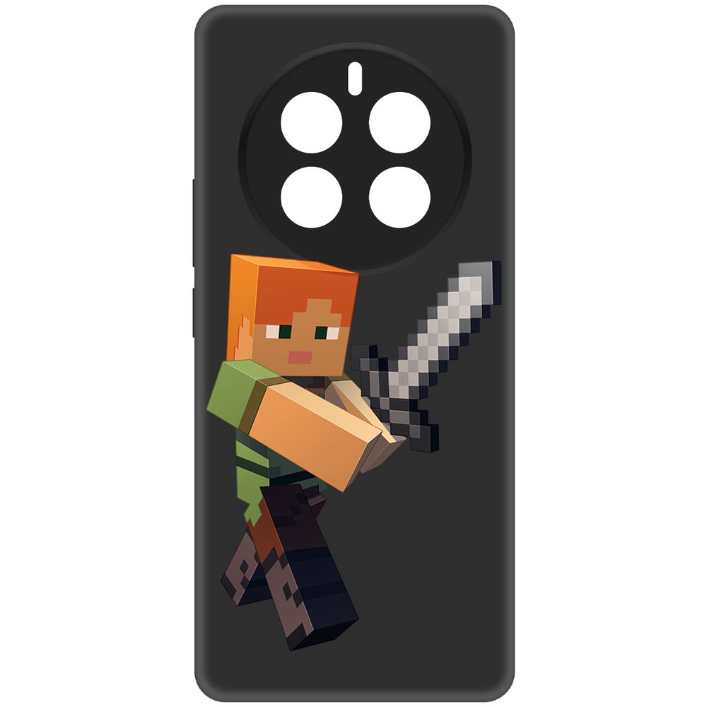 

Чехол-накладка Krutoff Soft Case Minecraft-Алекс для Realme 12 Pro+ 5G черный