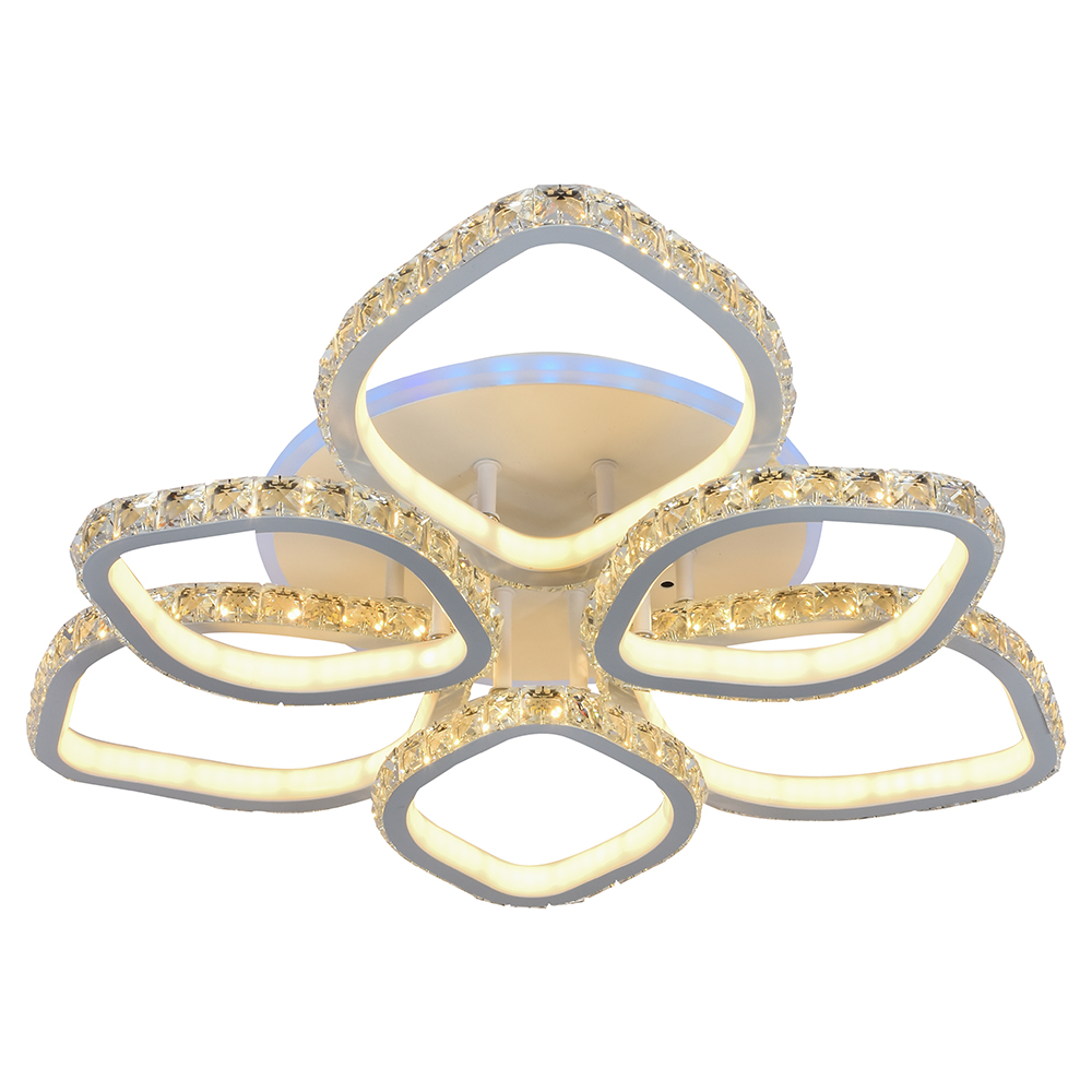 фото Светодиодная люстра 8022/3+3 wht 264w+8w rgb profit light