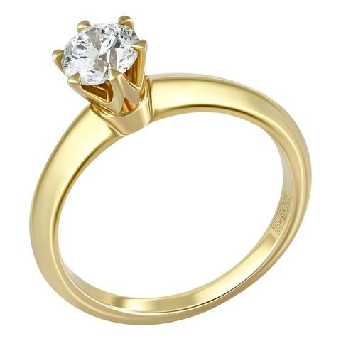 

Кольцо из желтого золота с бриллиантом р.15,5 IQ Diamonds 211-R5Y-RD51EFVS2SI1-SH, 211-R5Y-RD51EFVS2SI1-SH