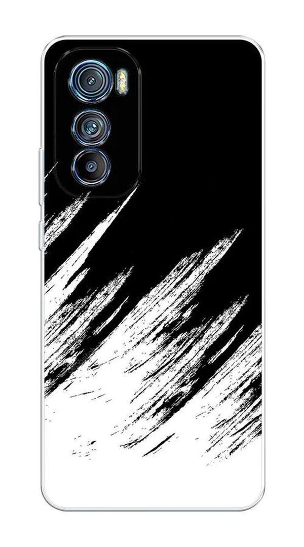 

Чехол Awog на Motorola Edge 30 "Черно белые брызги", Белый;черный, 243250-3