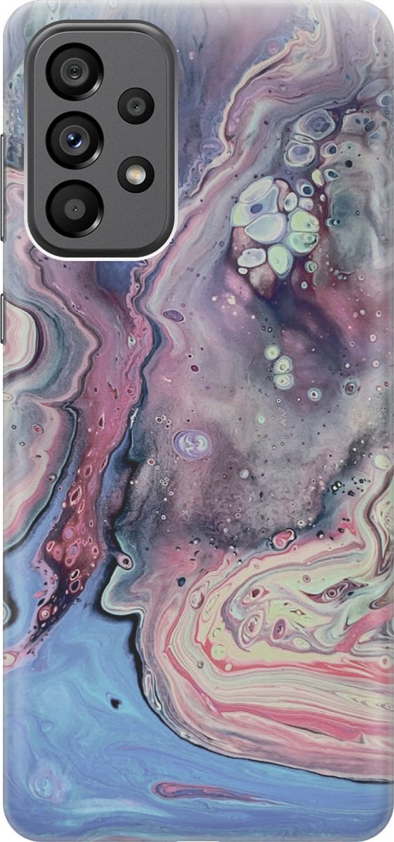 

Чехол на Samsung Galaxy A73 5G с принтом "Разноцветный мрамор", Голубой;желтый, 10553