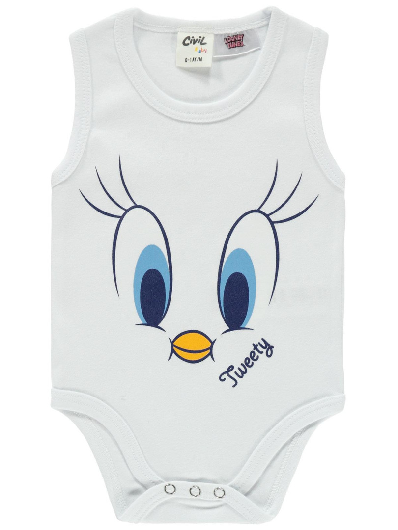 

Боди для девочек Tweety 143301324K21 белый 0-3 мес (доставка из-за рубежа), 143301324K21