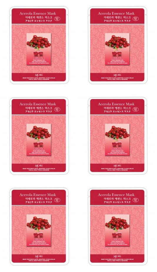 

Маска для лица Mijin Ацерола Acerola Essence Mask 23гр 6 шт