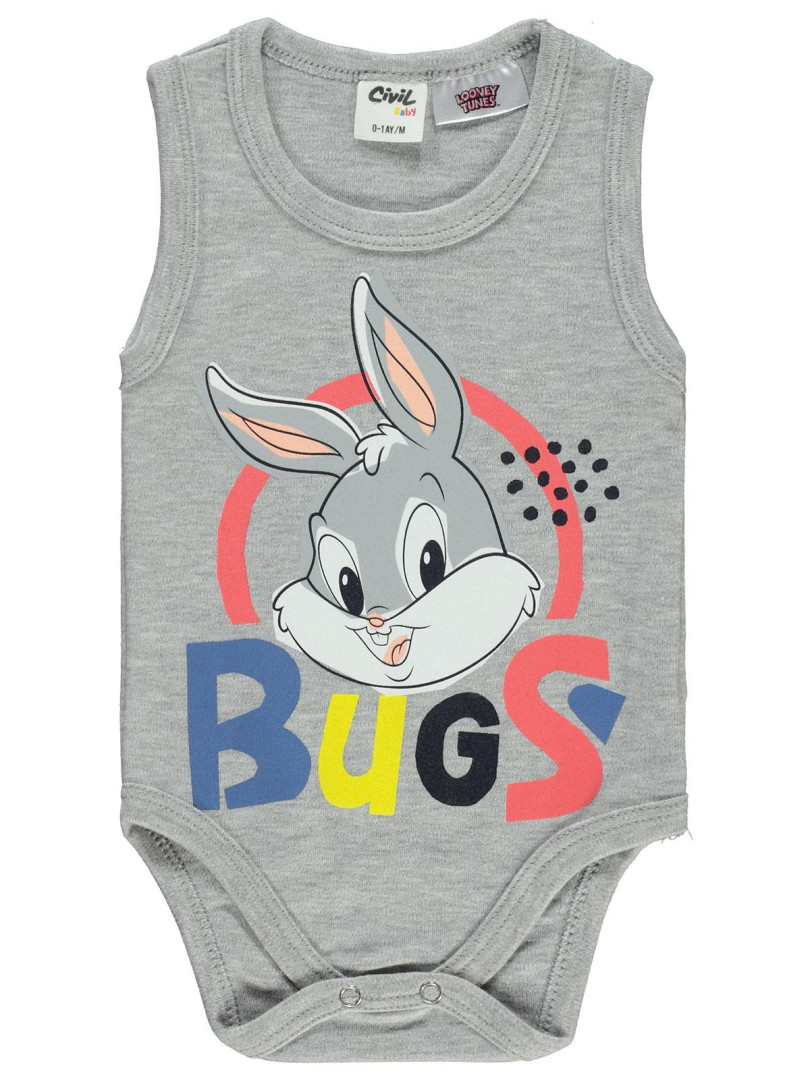 

Боди для малышей BUGS BUNNY 143300571K21-3 светло-серый 0-3 мес (доставка из-за рубежа), 143300571K21-3