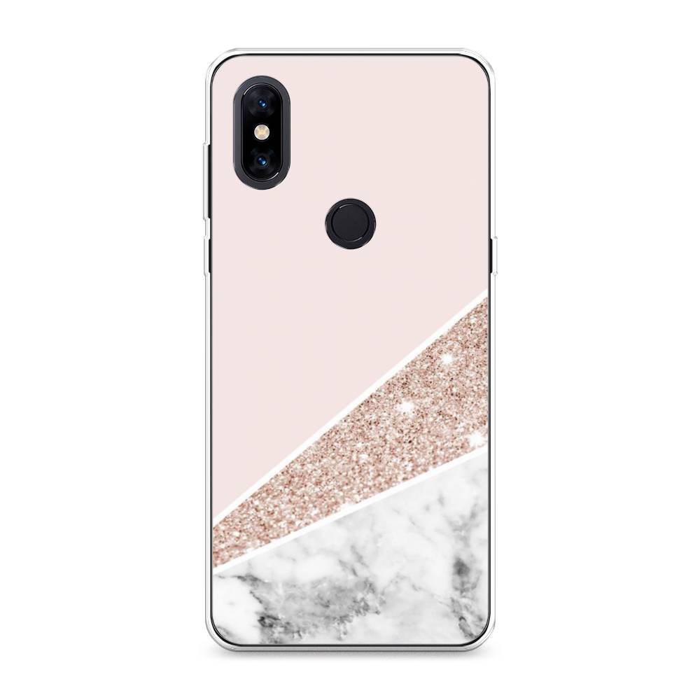 

Чехол на Xiaomi Mi Mix 3 "Блестящий розовый мрамор", 34950-3
