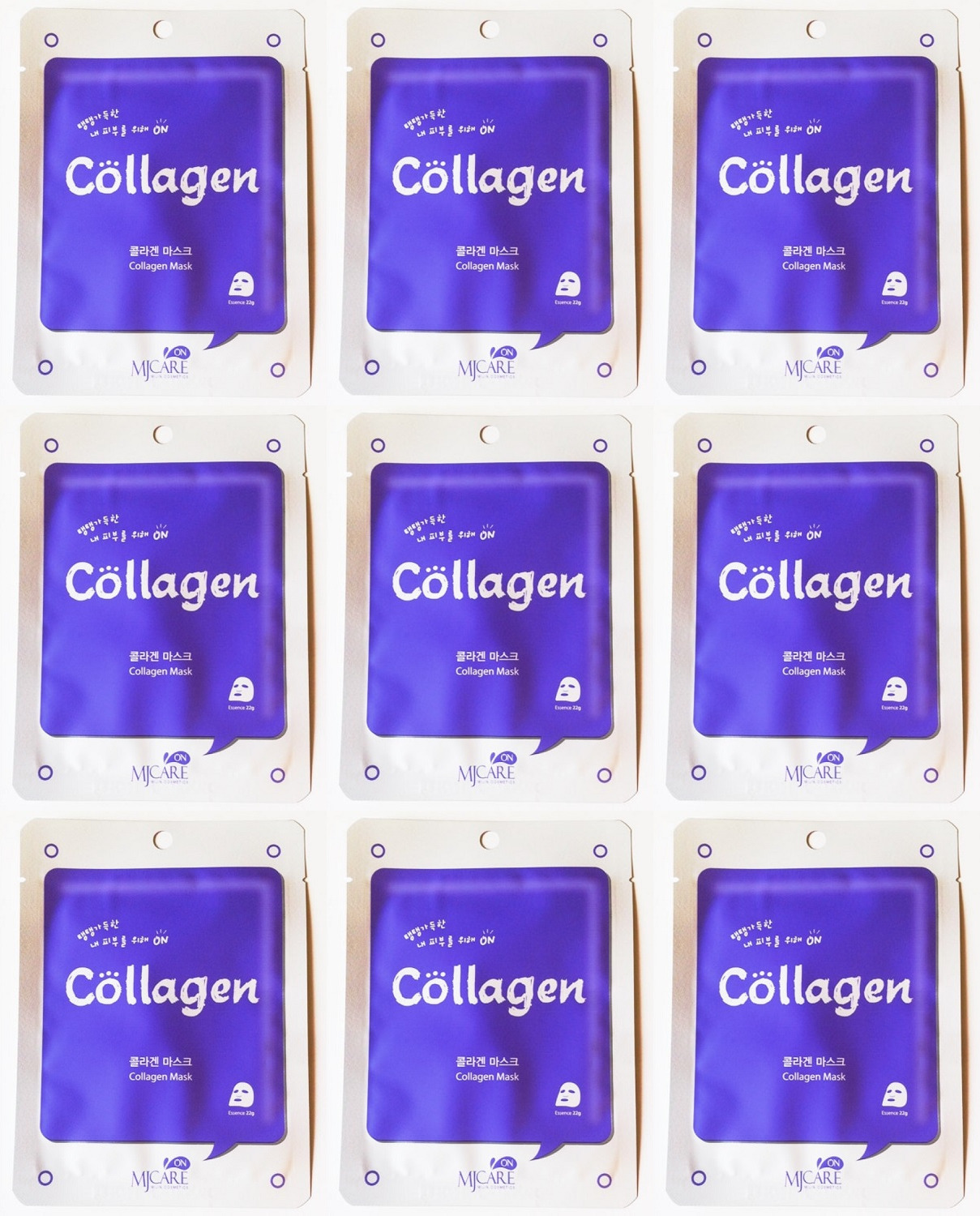 

Маска тканевая для лица Mijin с коллагеном MJ CARE Collagen mask pack 22г 9шт