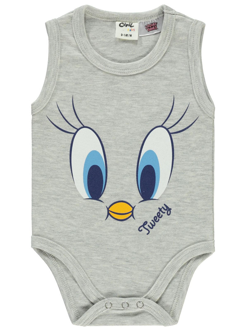 

Боди для девочек Tweety 143301324K21-1 светло-серый 0-3 мес (доставка из-за рубежа), 143301324K21-1