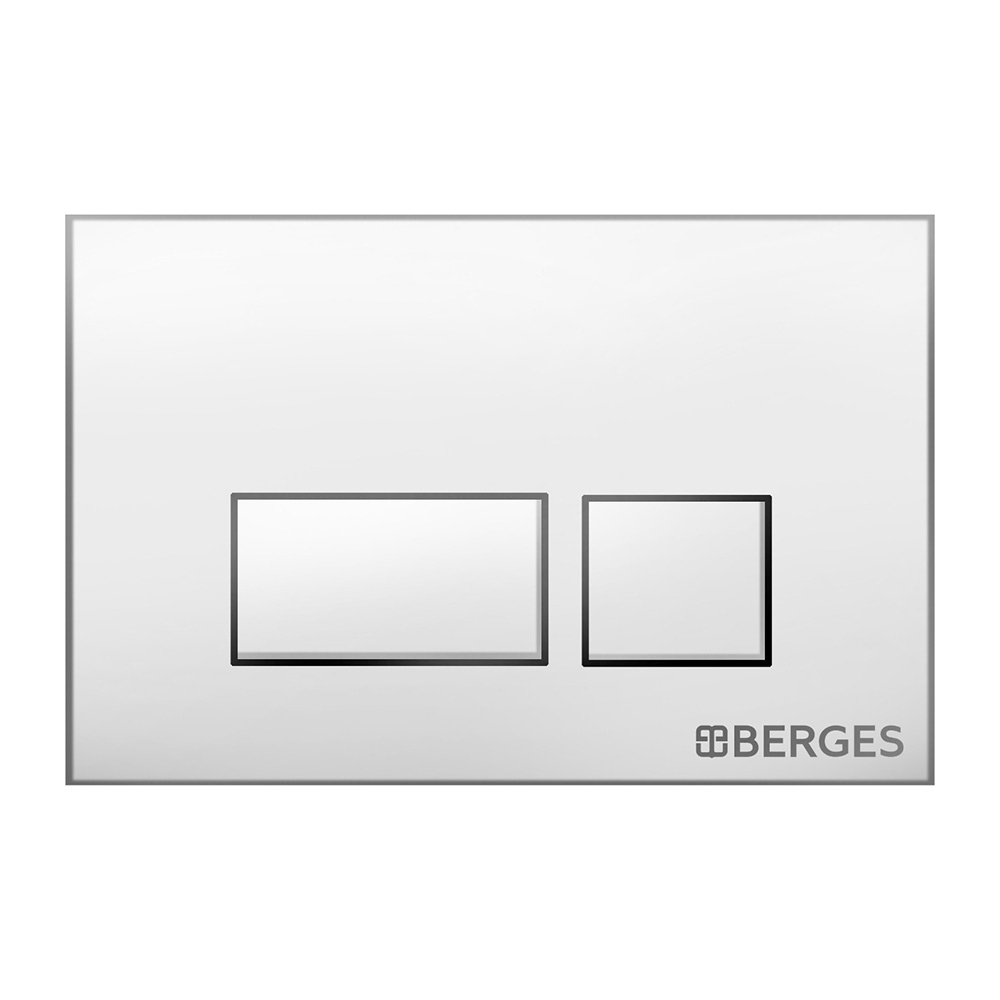 Клавиша смыва для инсталляций Berges Element белая (041011)