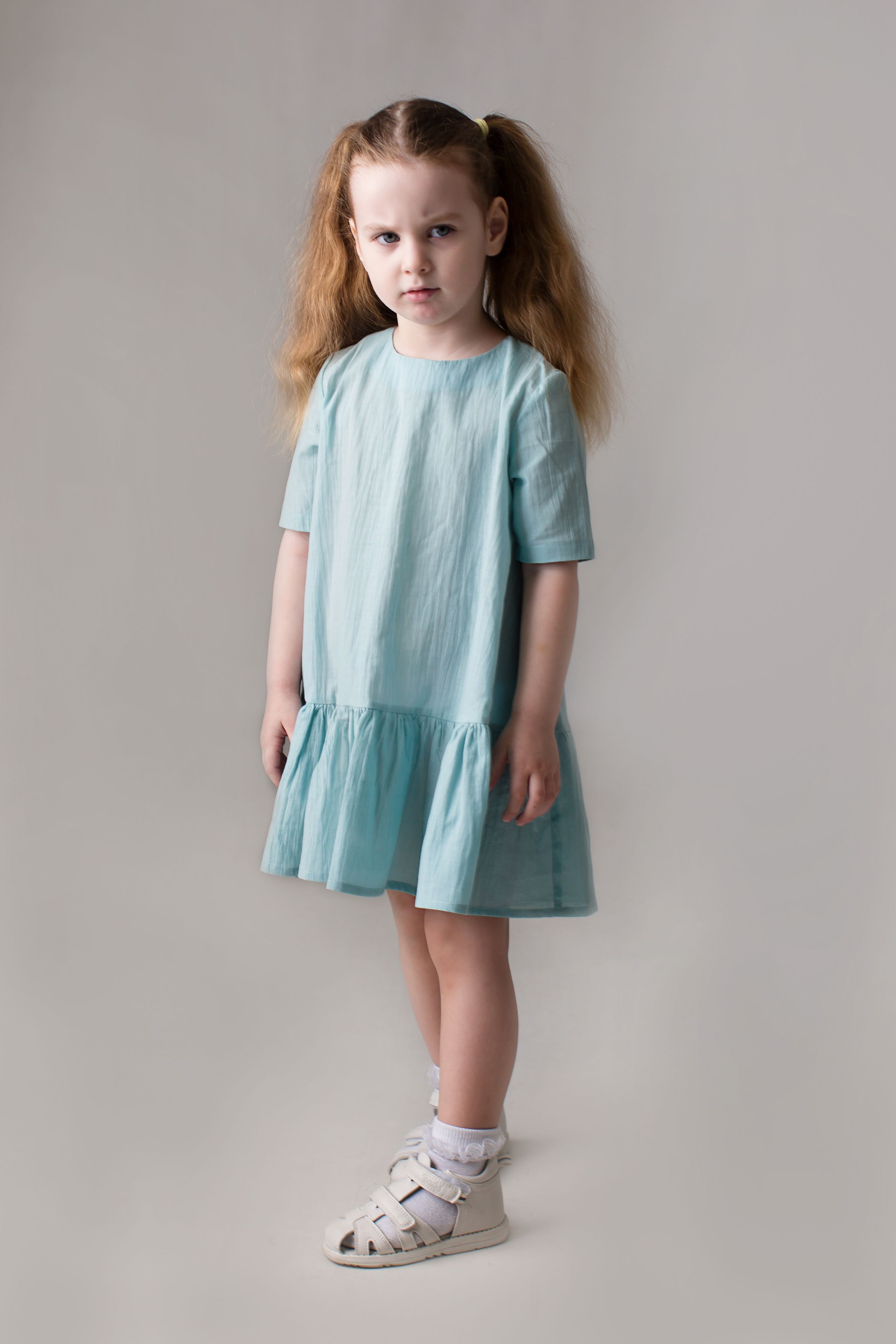 Платье детское Small Giraffe SG01008, мятный, 86