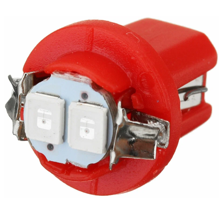 Лампа автомобильная LED Xenite B8.5D RED приборная 12v 0,2w; 1smd(3528); цв.красный; 8Lm;